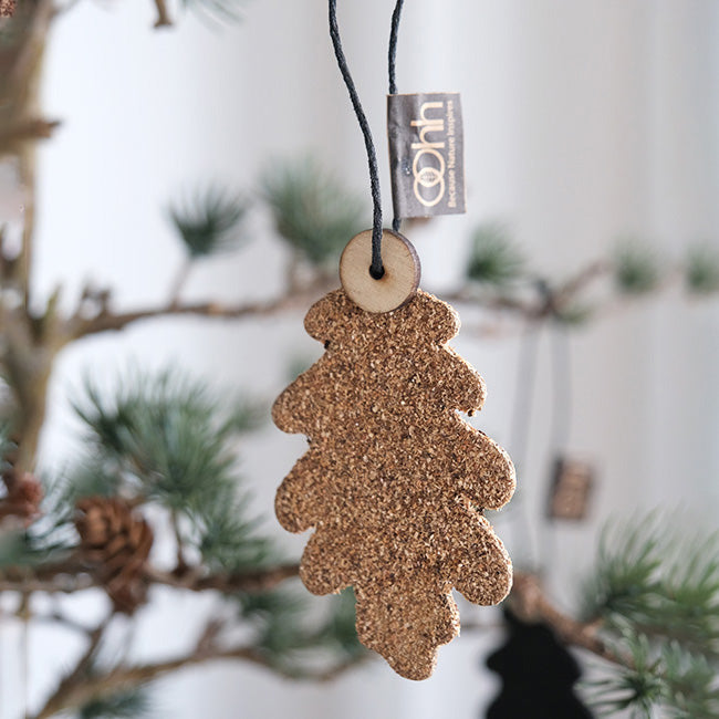 Dekoanhänger Eichel 2er - braun