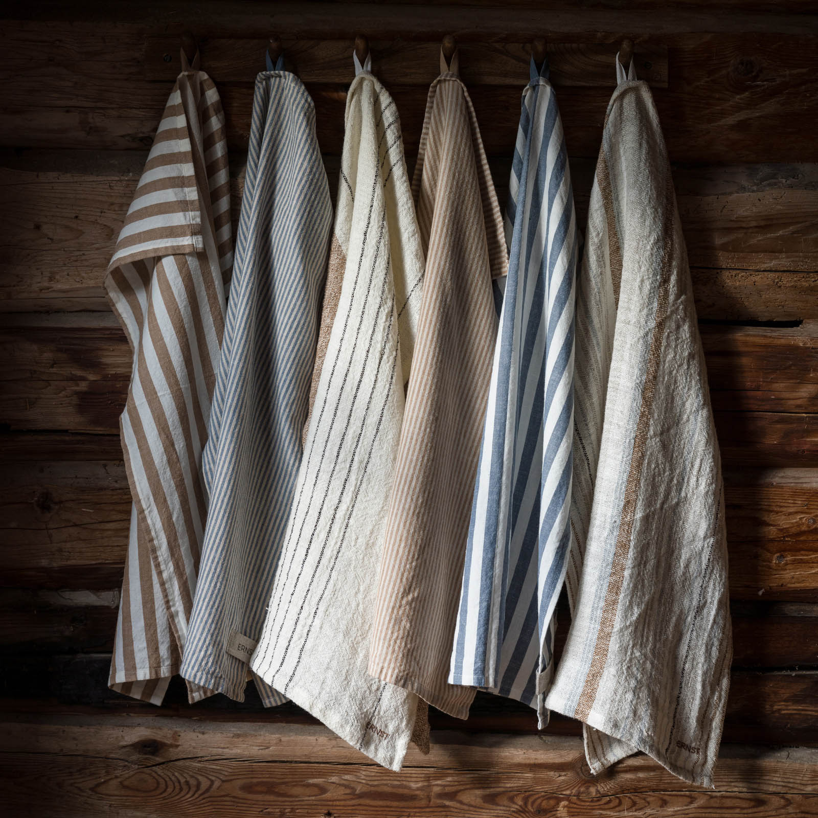 Geschirrtuch - blau gestreift