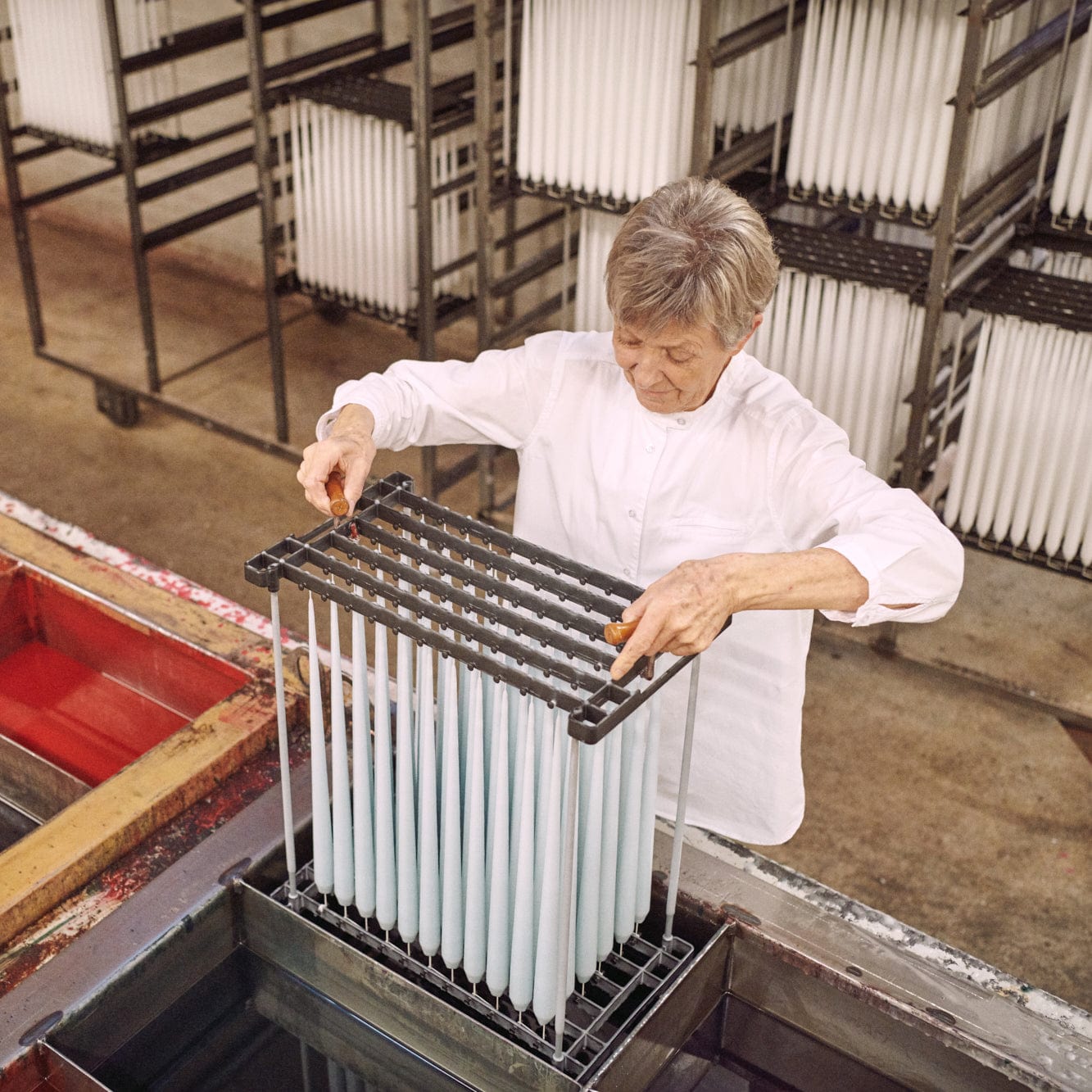 Ester & Erik Stabkerzen 32cm 4er Set - 44 wine