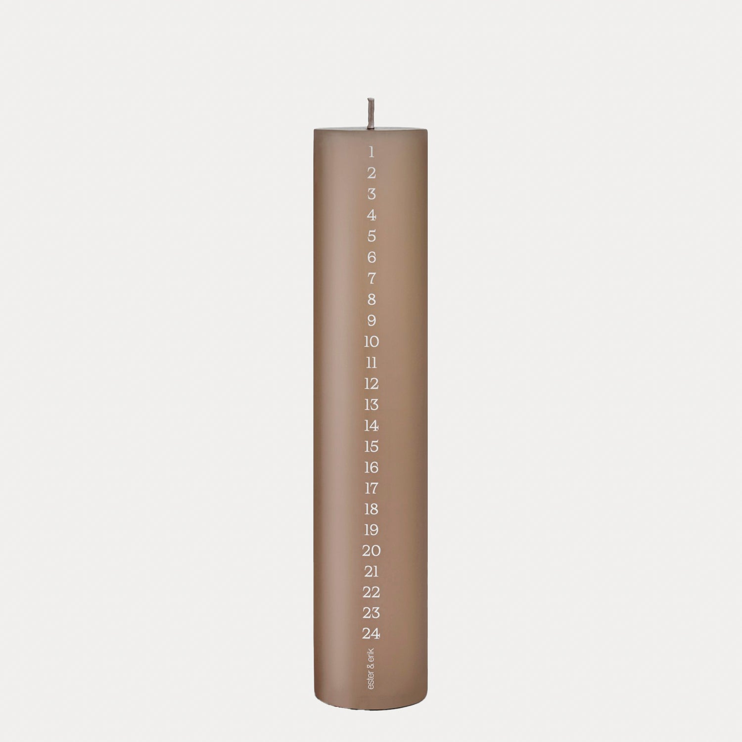 Ester & Erik Kalenderkerze silber - 24 soft clay