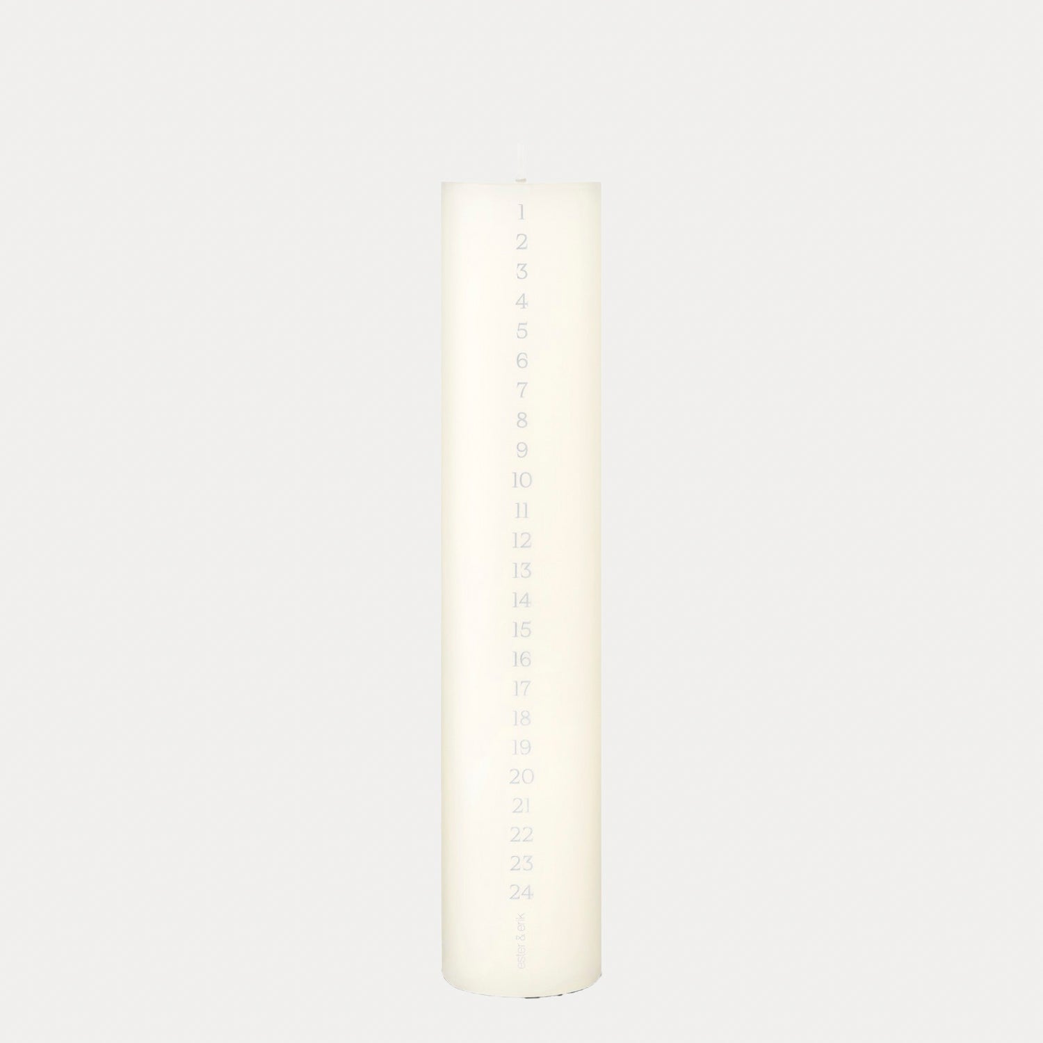 Ester & Erik Kalenderkerze - 06 ivory