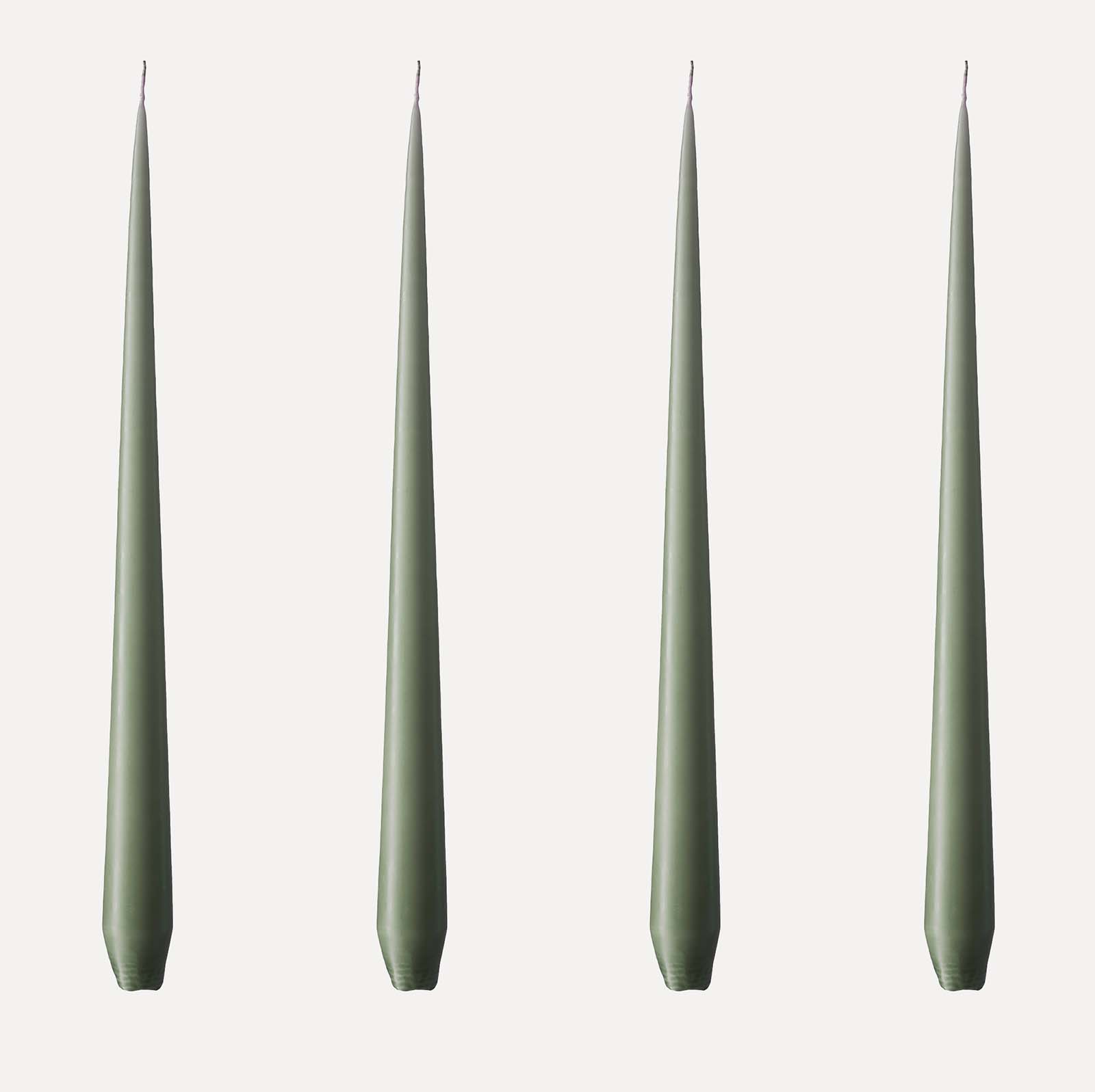 Ester & Erik Stabkerzen 32cm 4er Set - 70 green soil