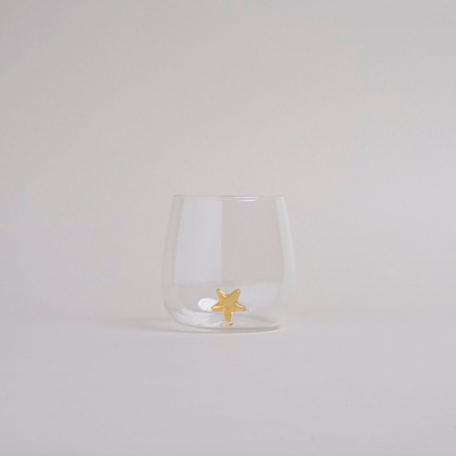 Trinkglas Sternfigur - gelb