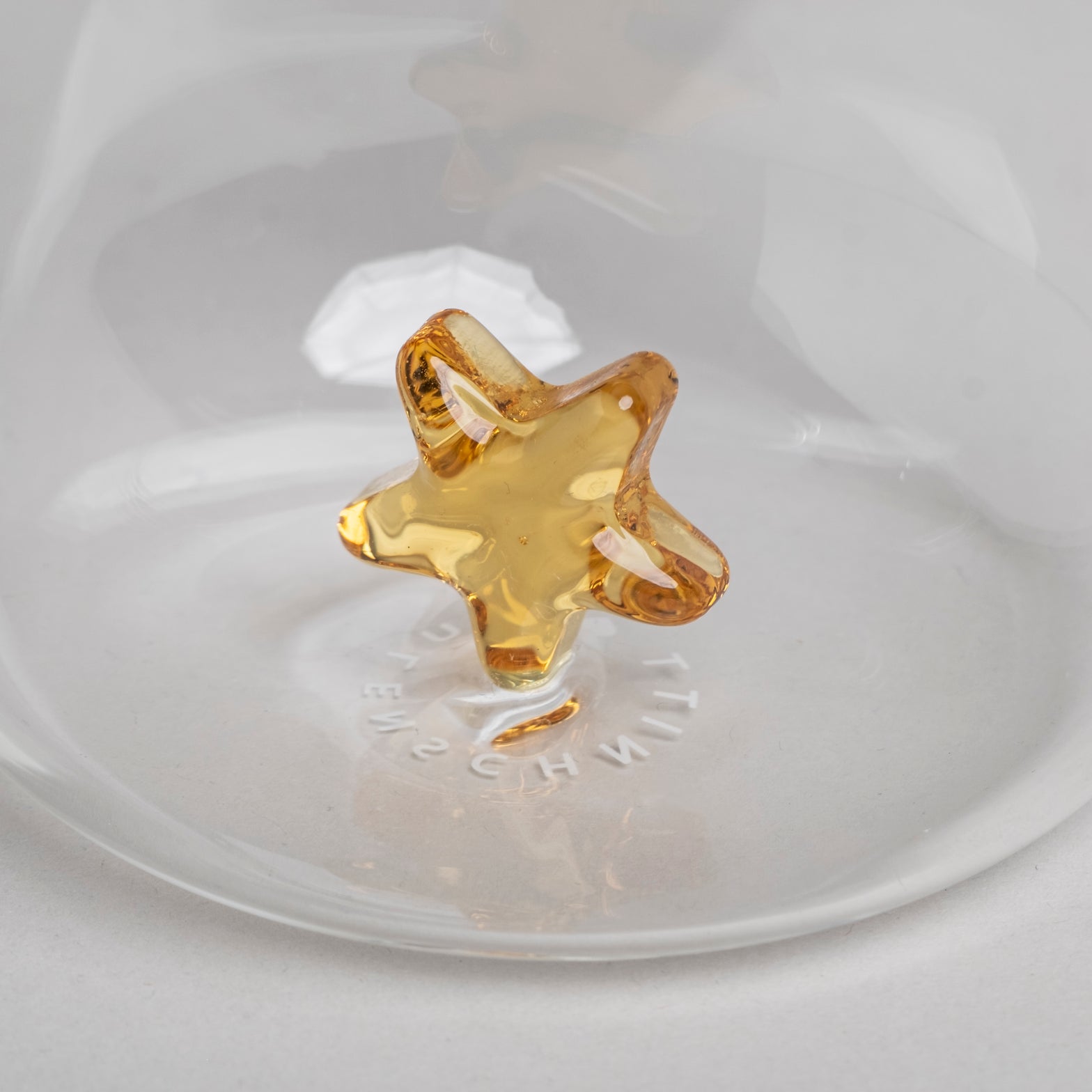Trinkglas Sternfigur - gelb