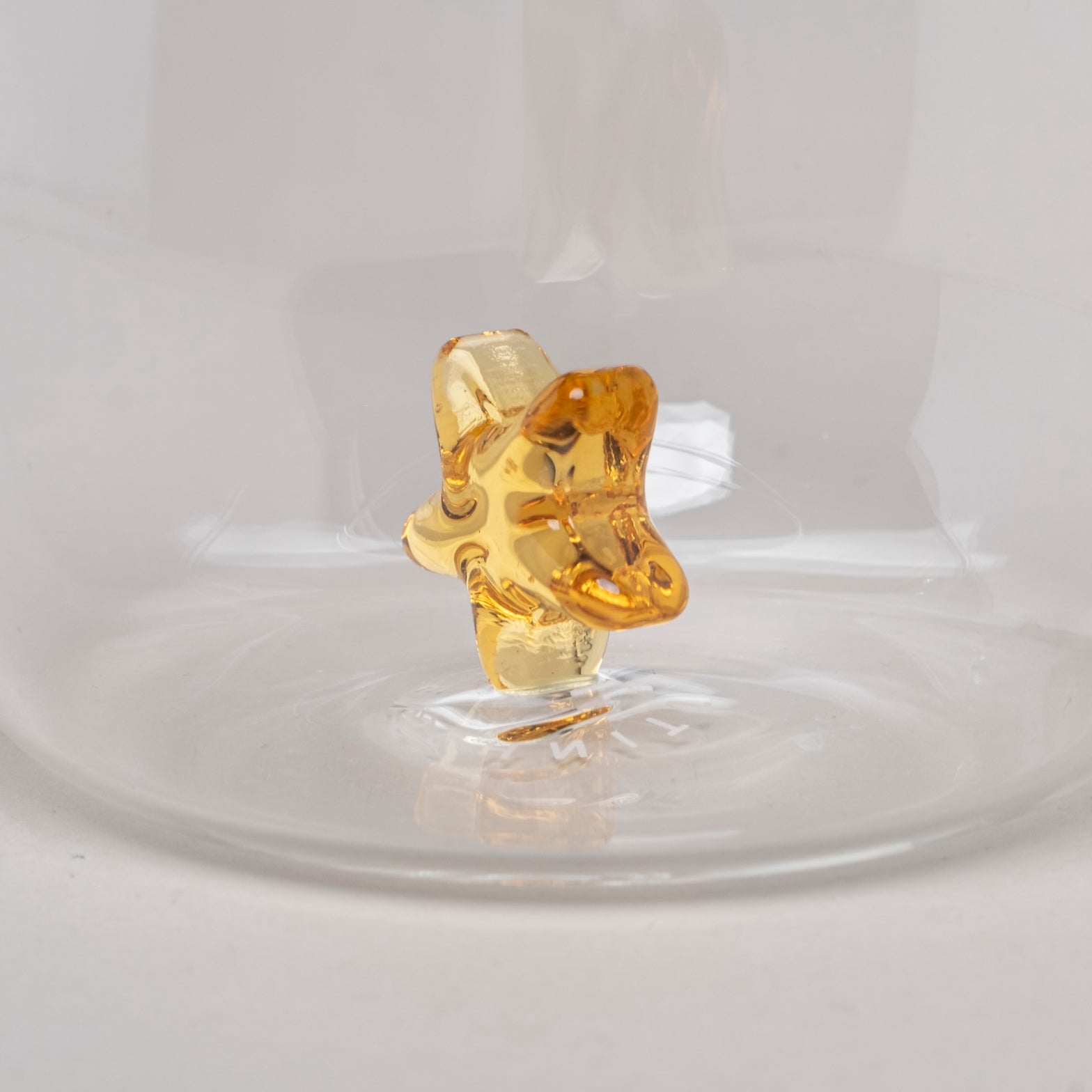 Trinkglas Sternfigur - gelb