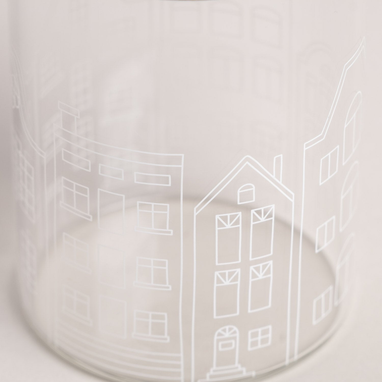 Mini Vorratsglas - Häuser