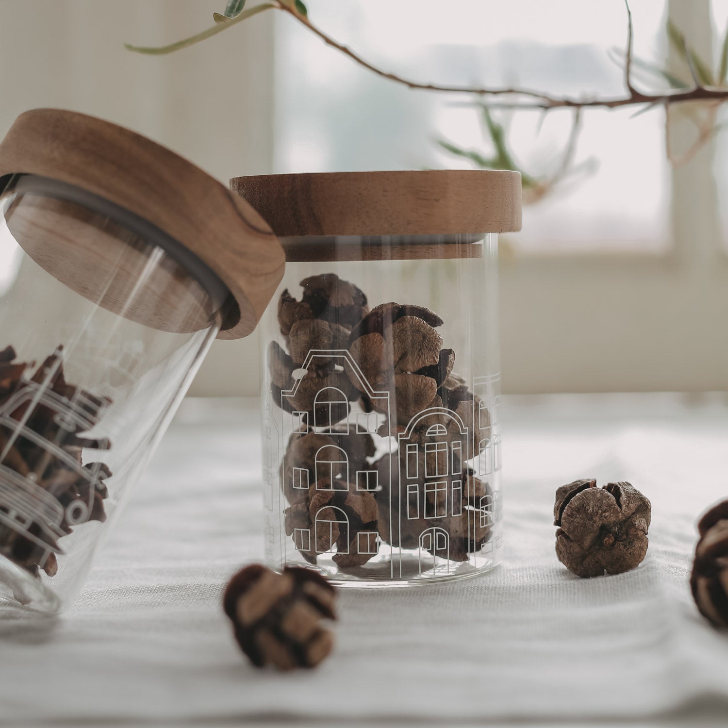 Mini Vorratsglas - Häuser
