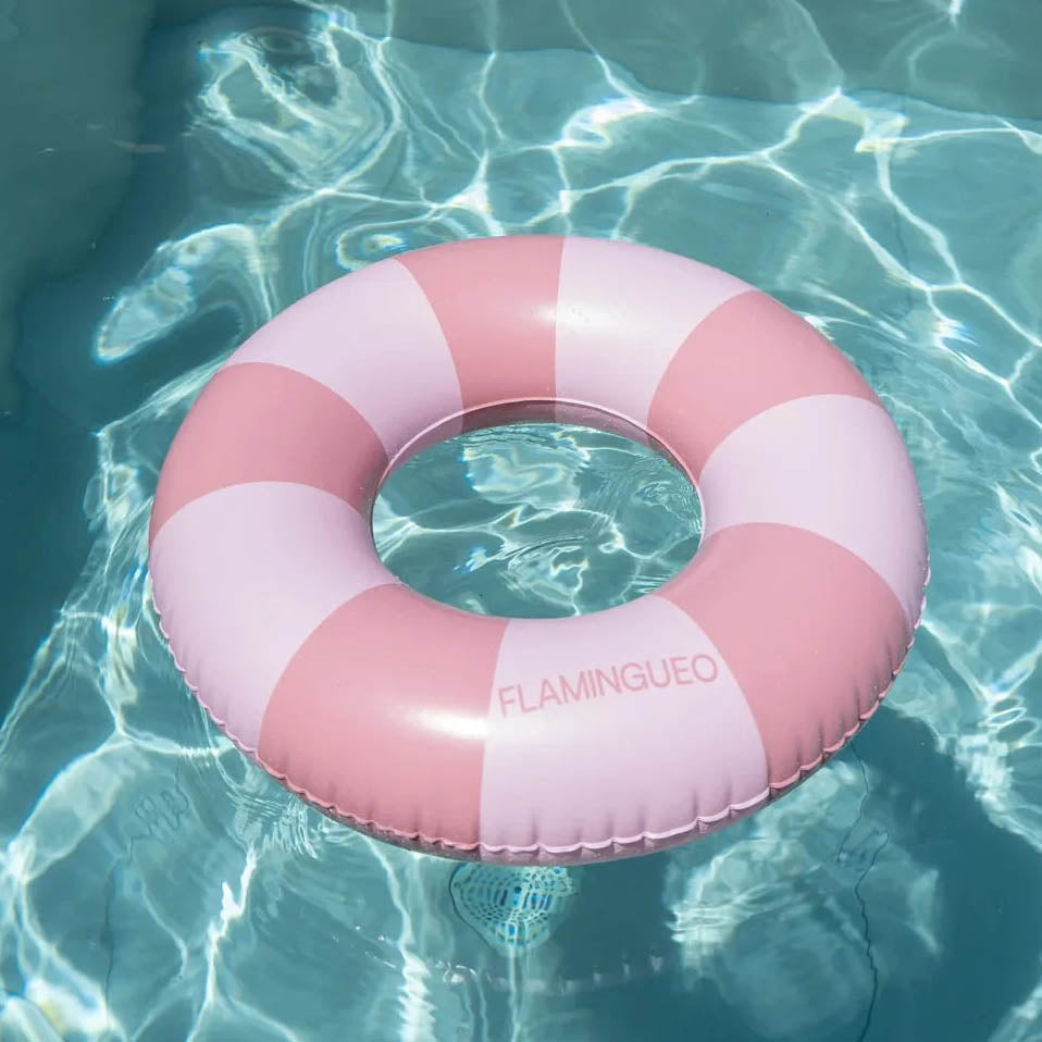 Kids Schwimmring Streifen - rosa