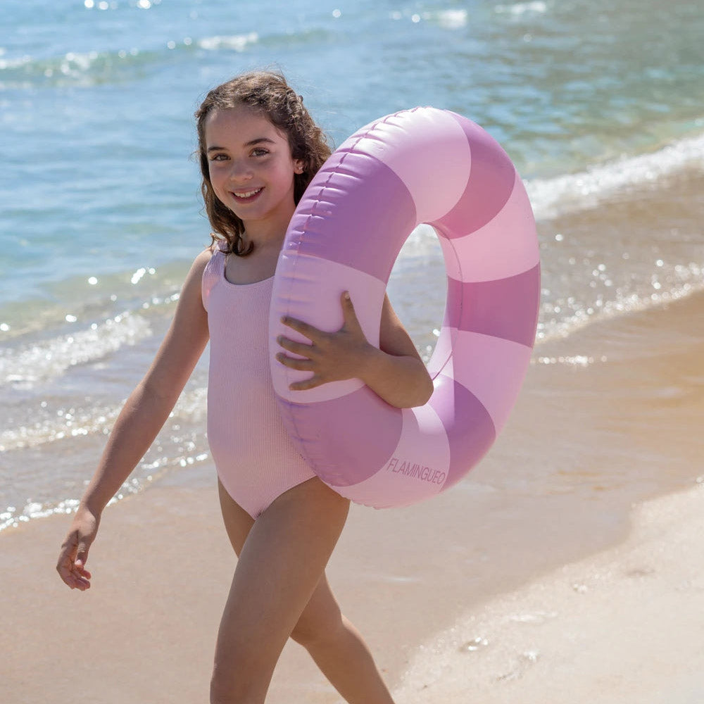 Kids Schwimmring Streifen - berry