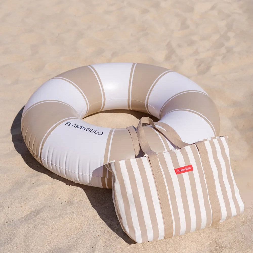 Schwimmring Streifen - beige
