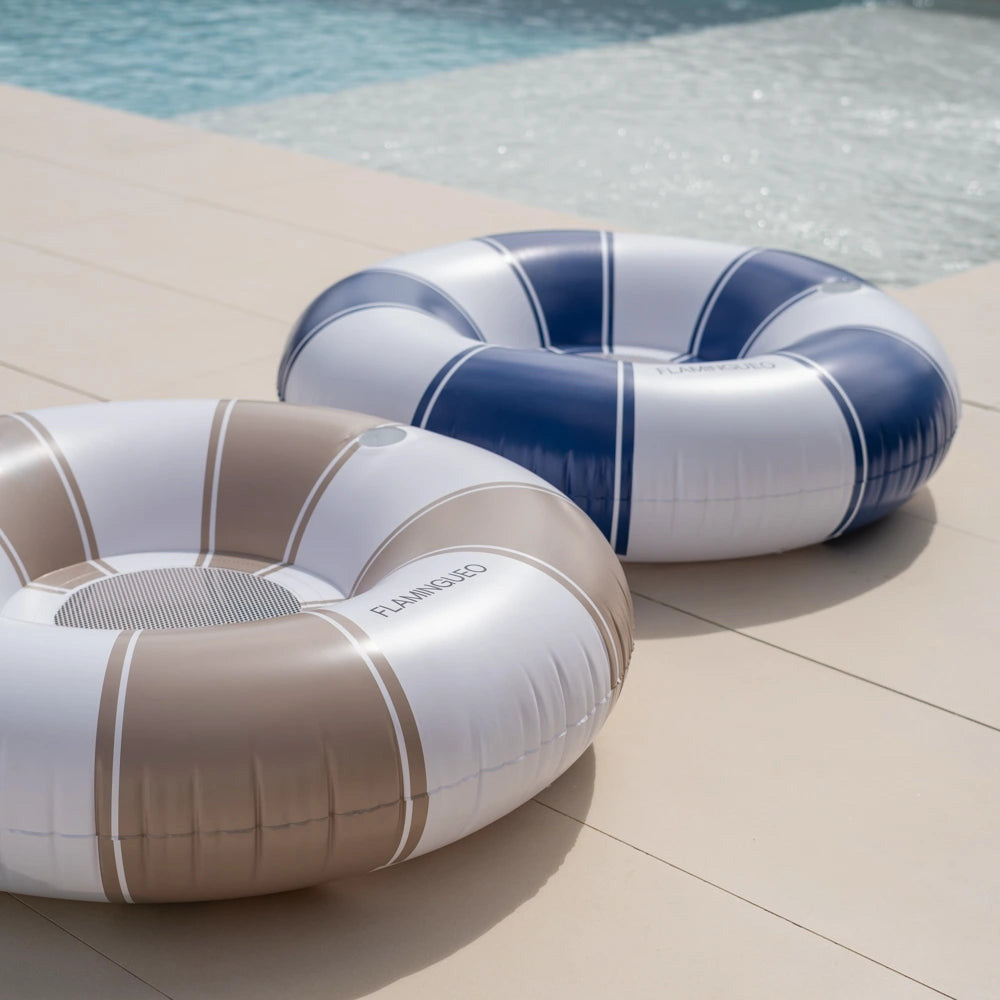 Schwimmring mit Netz XL - blau