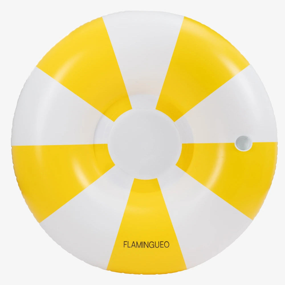 Schwimmring mit Netz XL - gelb