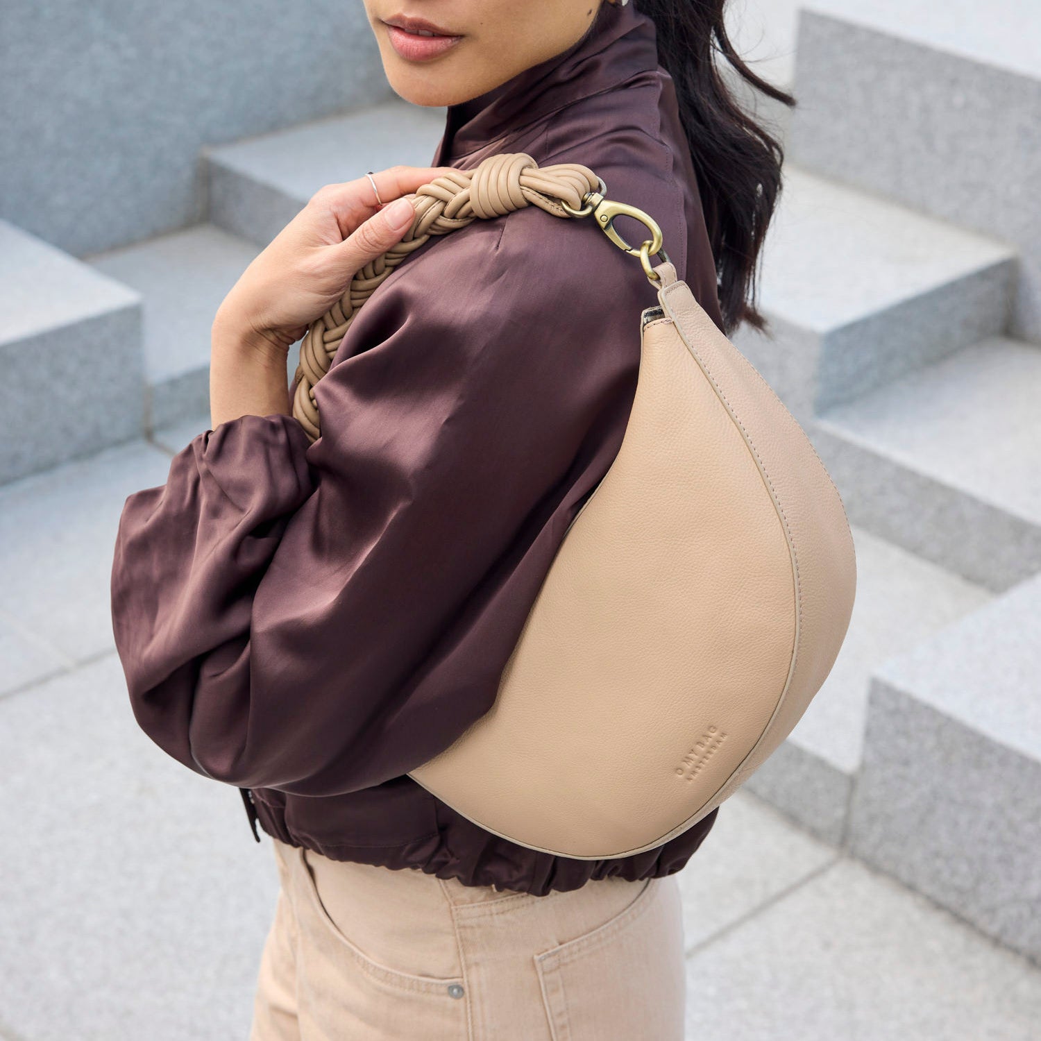 Leo Tasche - Leder Sand mit 2 Straps