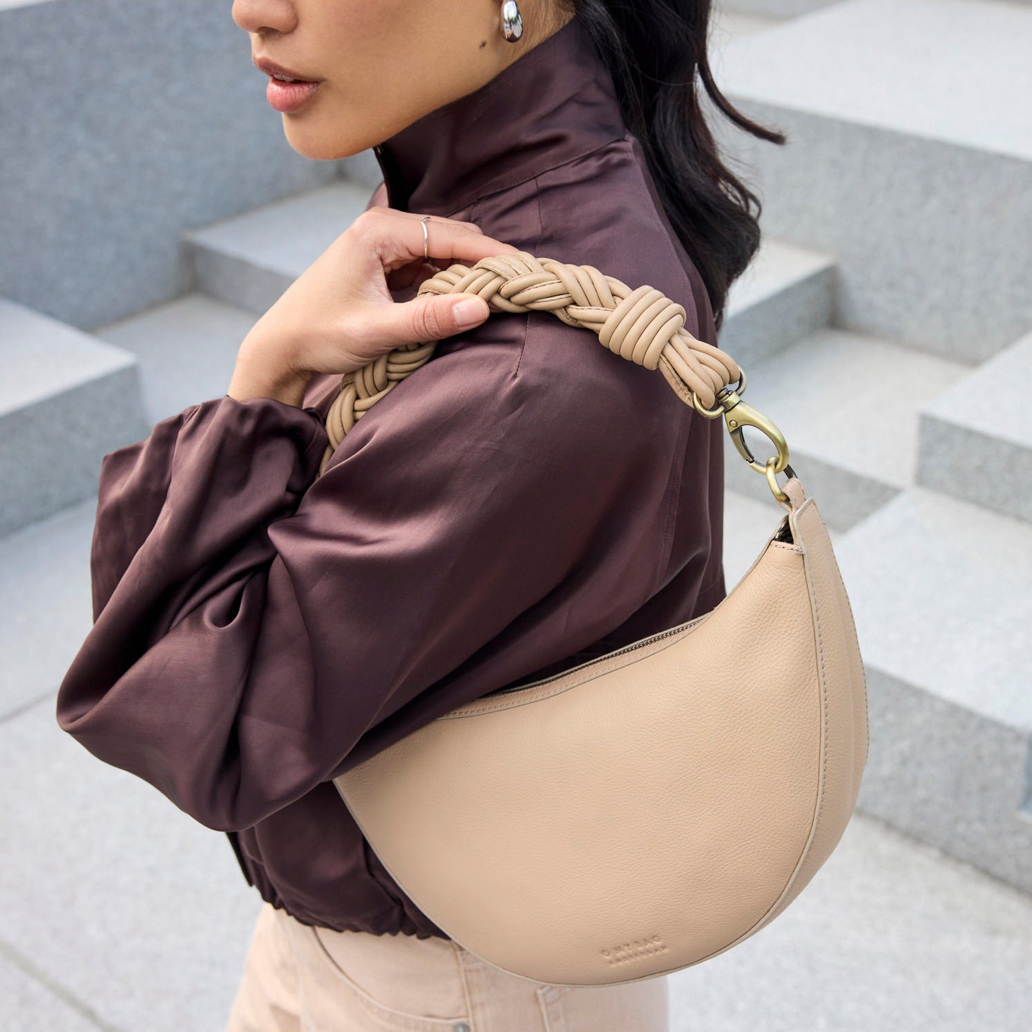Leo Tasche - Leder Sand mit 2 Straps
