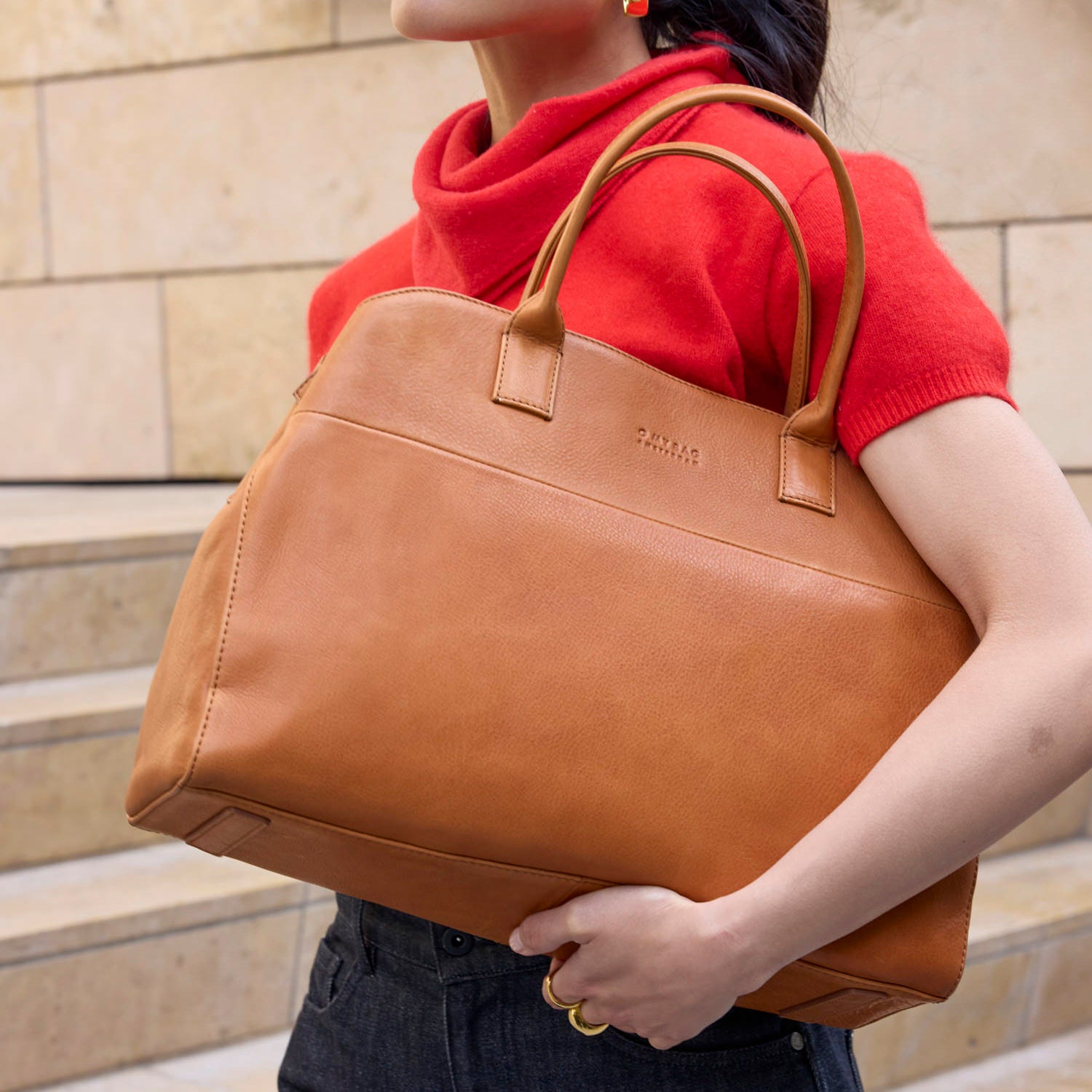 Rita Tasche - Leder Cognac mit 2 Straps