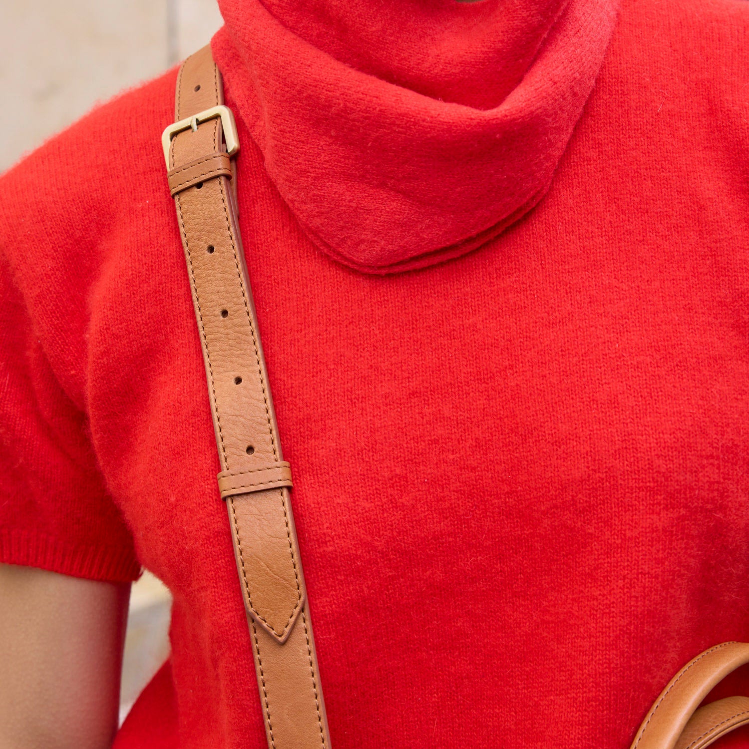 Rita Tasche - Leder Cognac mit 2 Straps