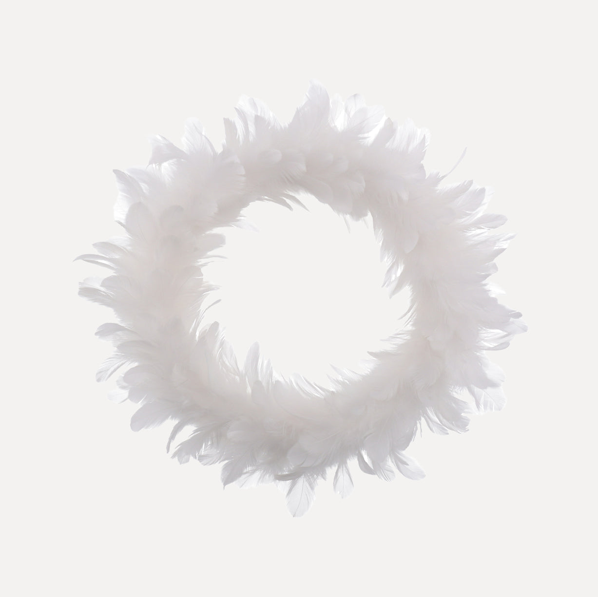 Federkranz Pastell - weiß