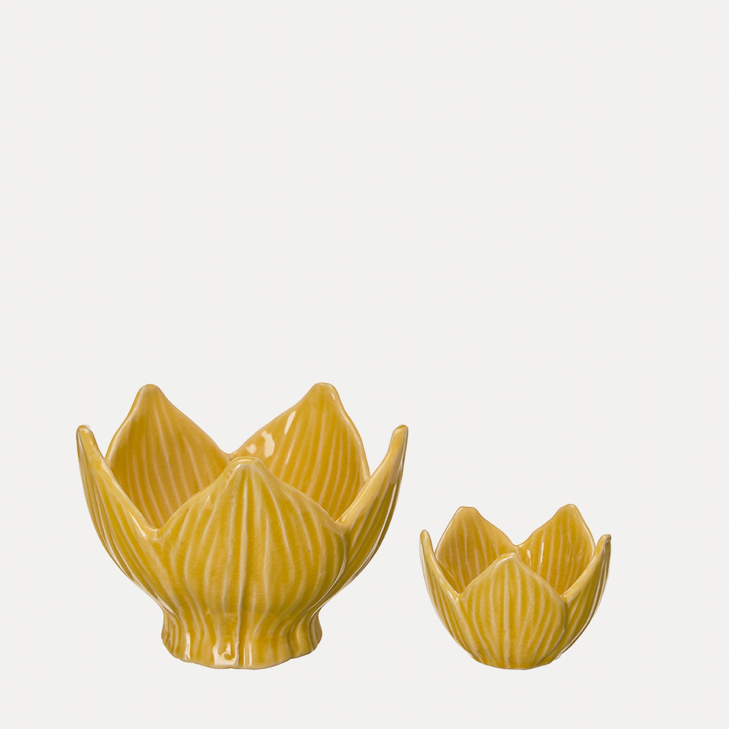 Dekoschale Ingela 2er Set - gelb melange