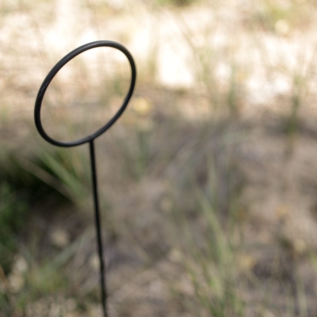 Metallstecker Kreis - schwarz