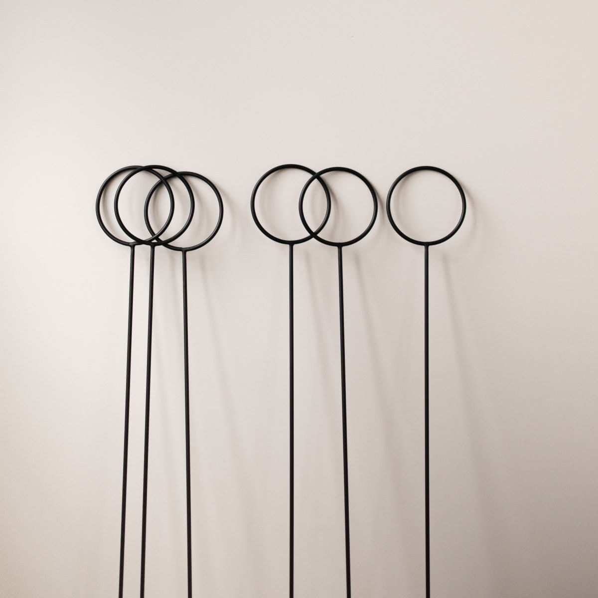 Metallstecker Kreis - schwarz