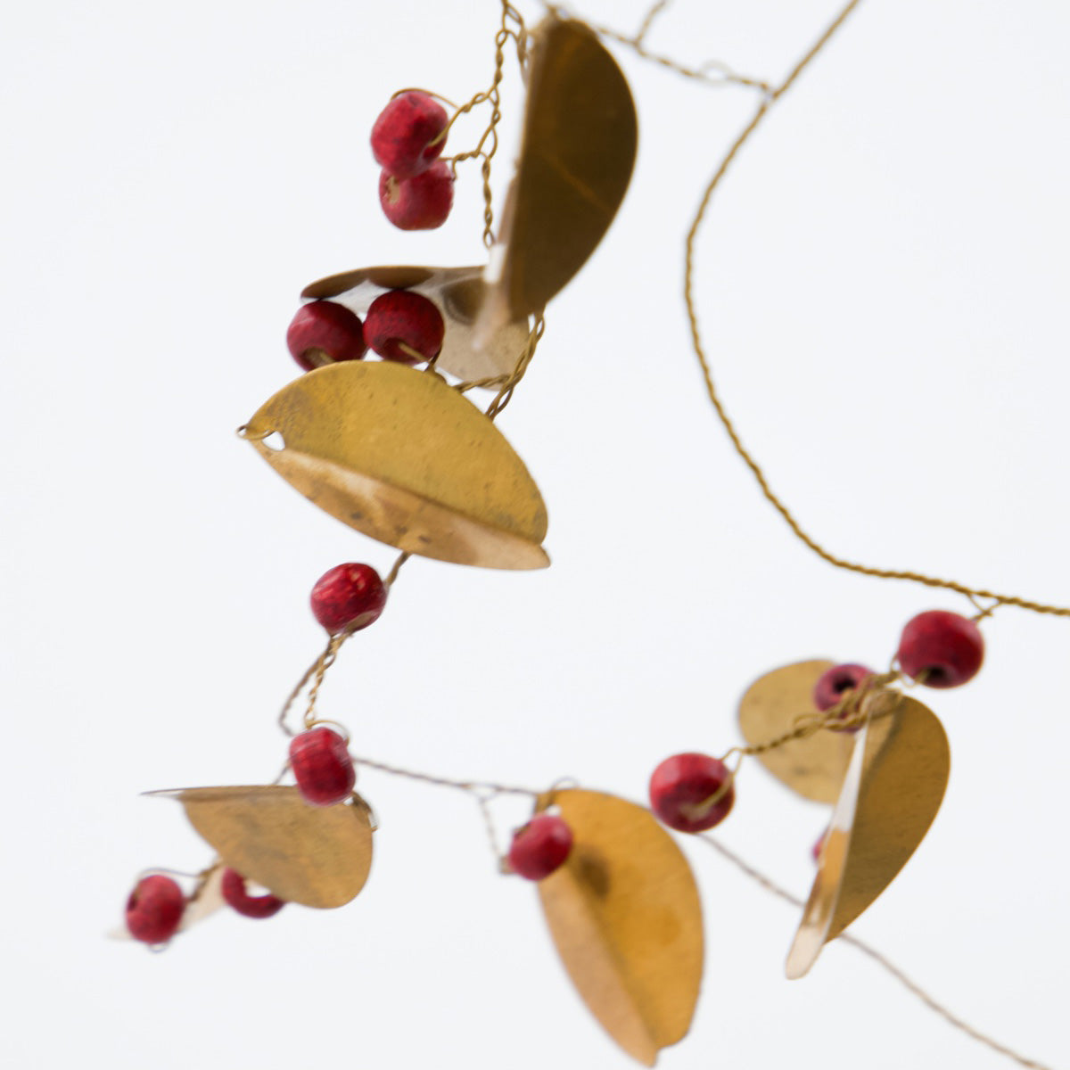 Girlande Leafi - rot gold