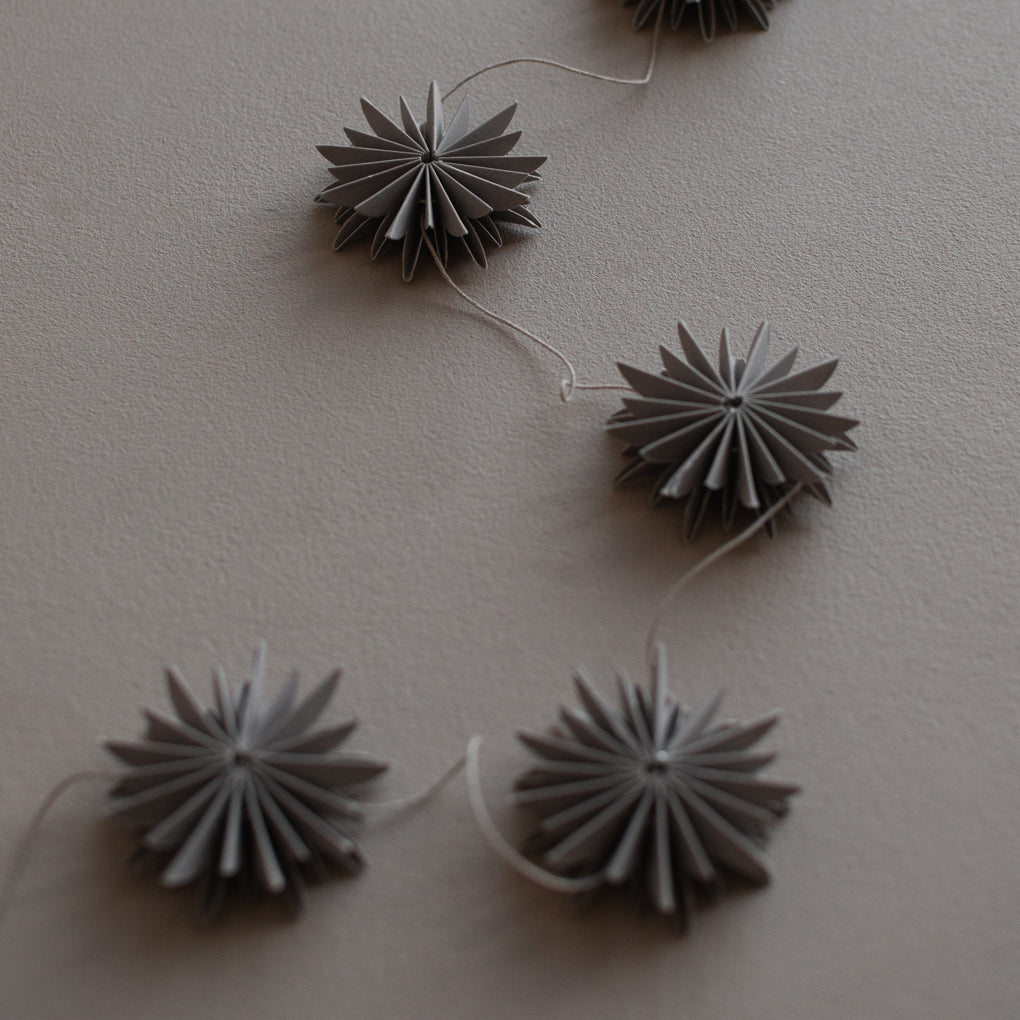 Papiergirlande Flake Schneeflocken - mole