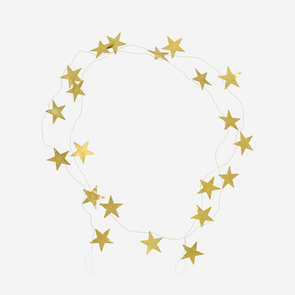 Girlande Stars - gold