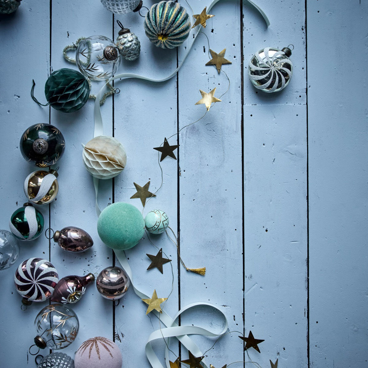 Girlande Stars - gold