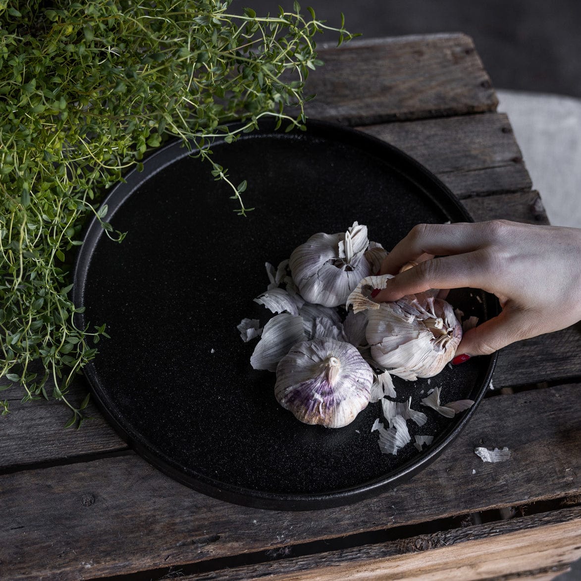 Tablett Grimshult - schwarz