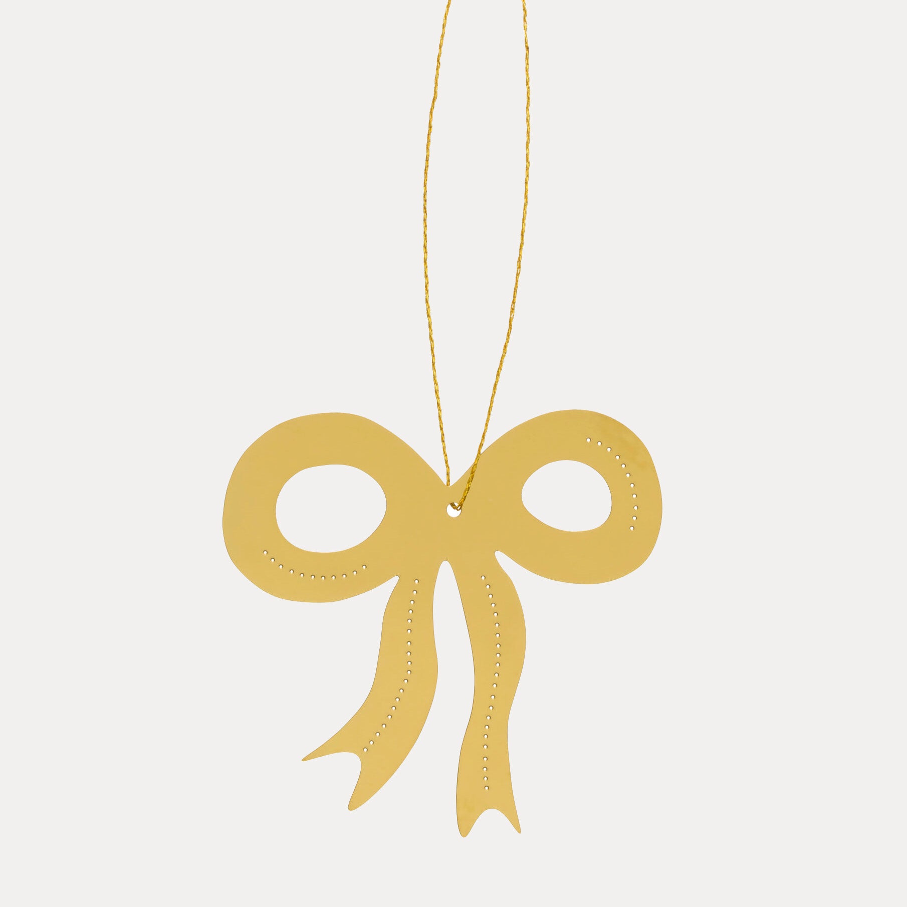 Dekoanhänger Ribbon 4er Set - gold