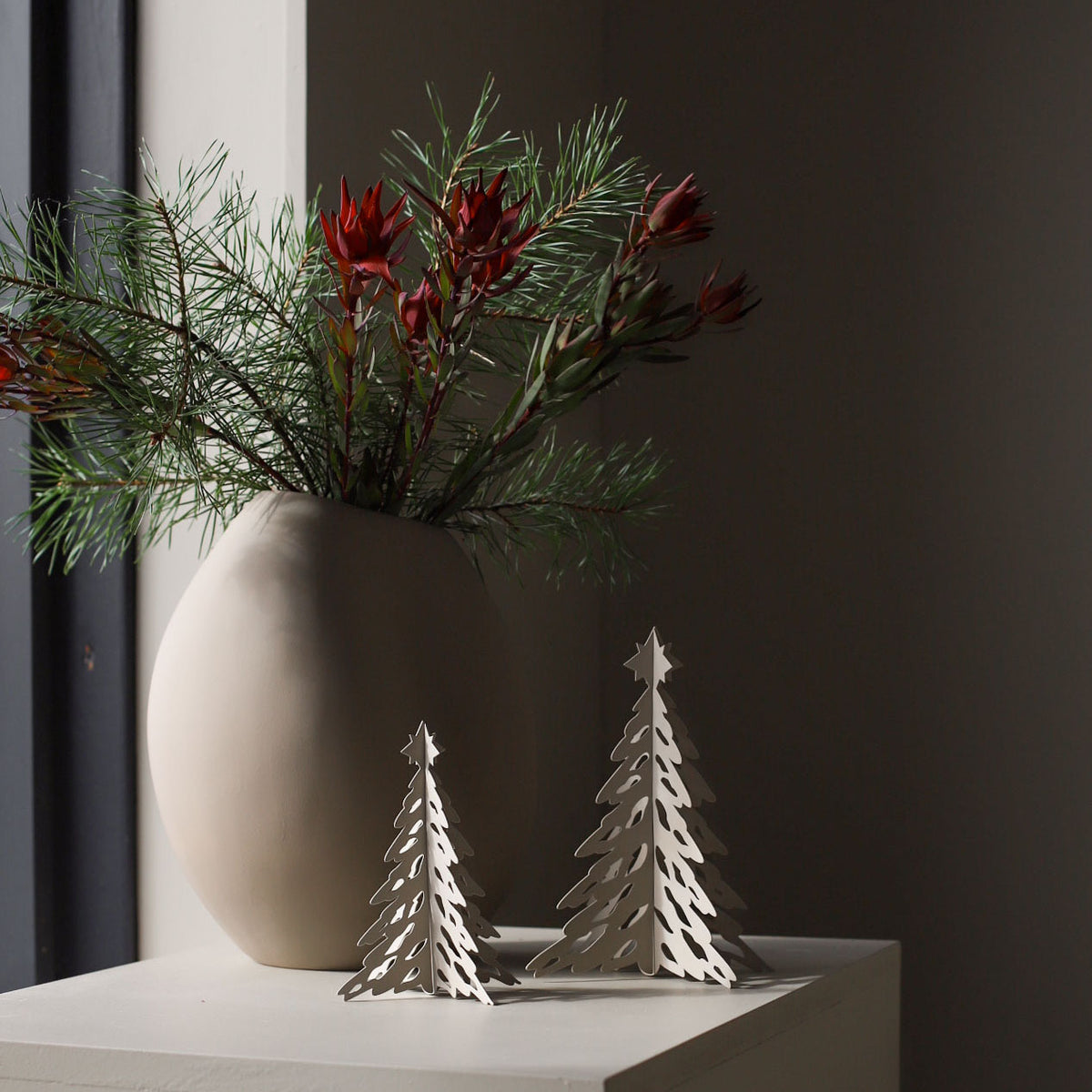 Dekoaufsteller Pinetree - sand