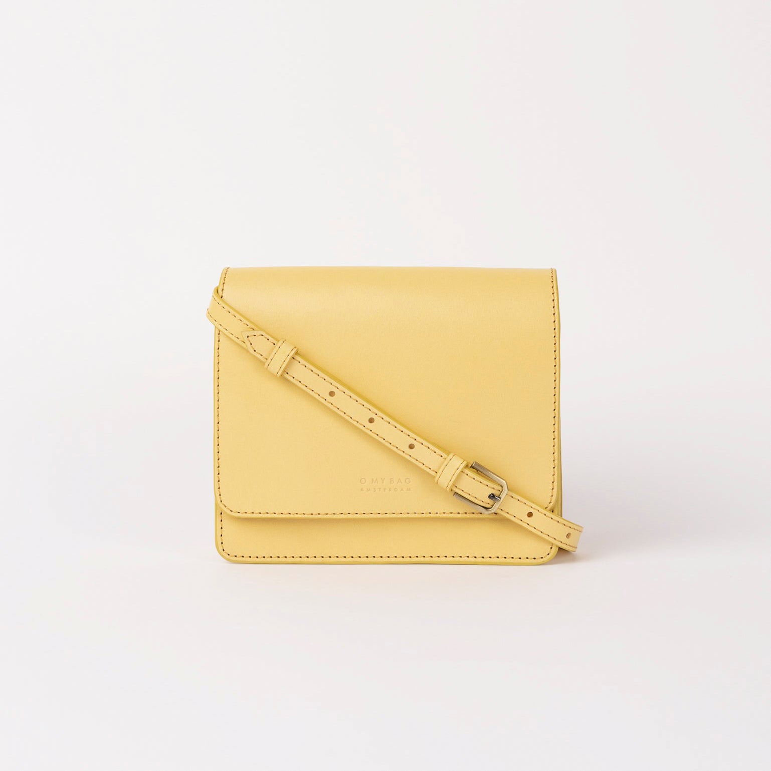 Audrey Mini Tasche - Leder Butter Yellow mit 2 Straps