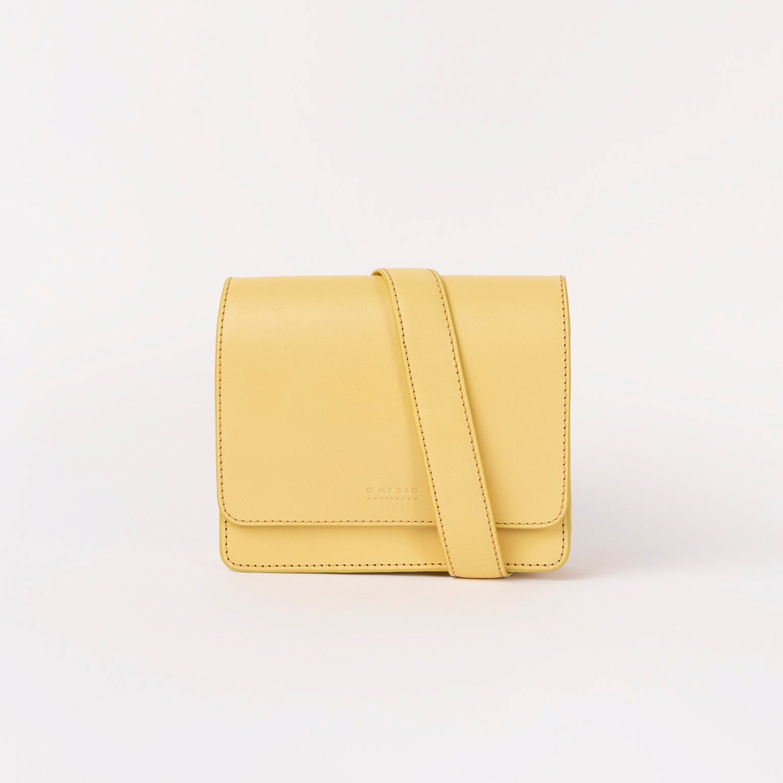 Audrey Mini Tasche - Leder Butter Yellow mit 2 Straps