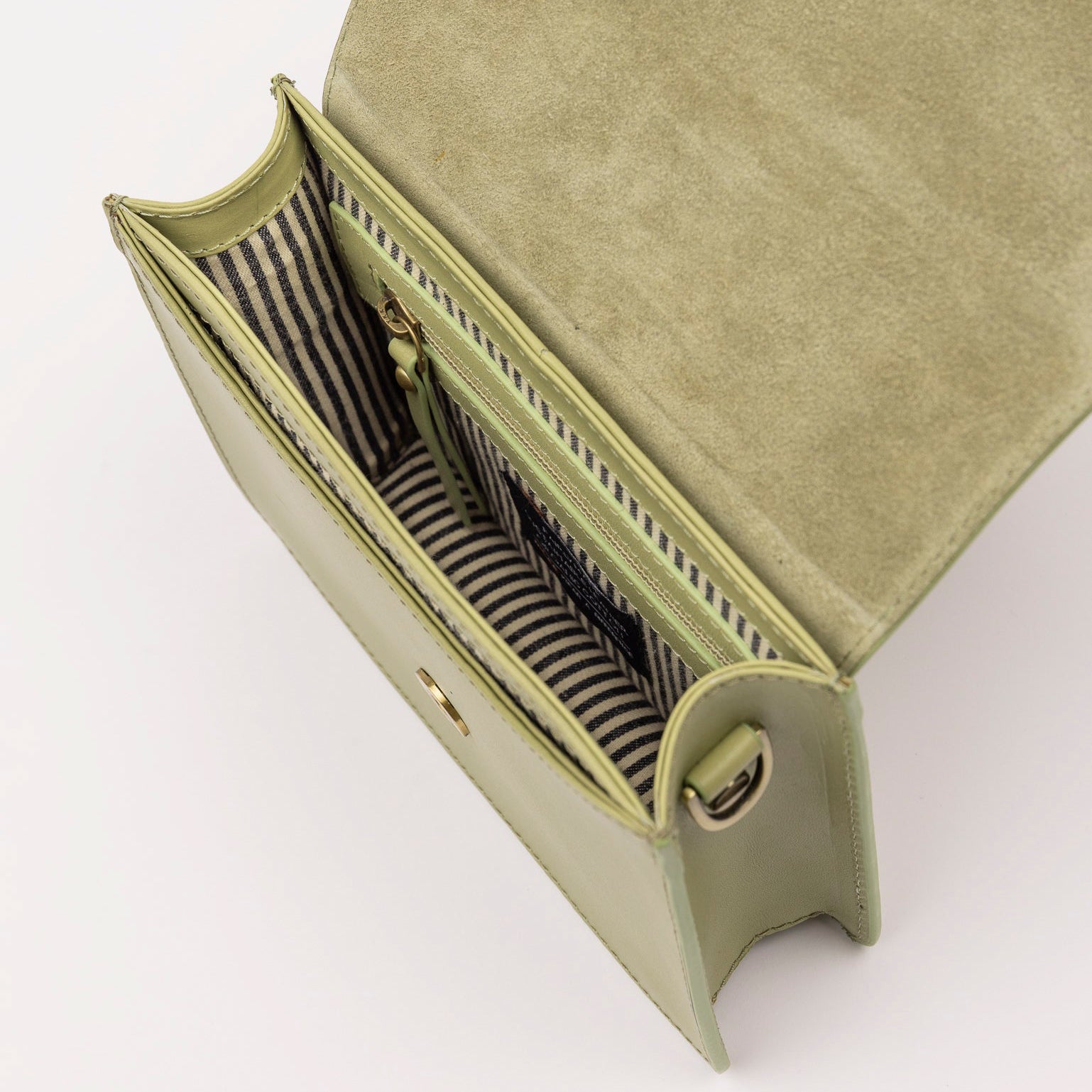 Audrey Mini Tasche - Leder Tea Green mit 2 Straps