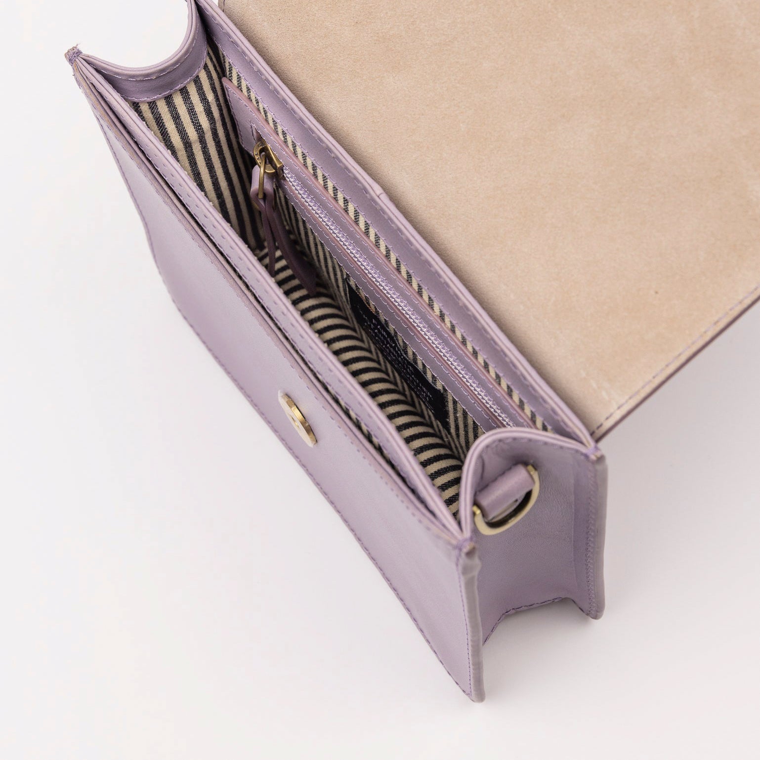 Audrey Mini Tasche - Leder Lavendel mit 2 Straps