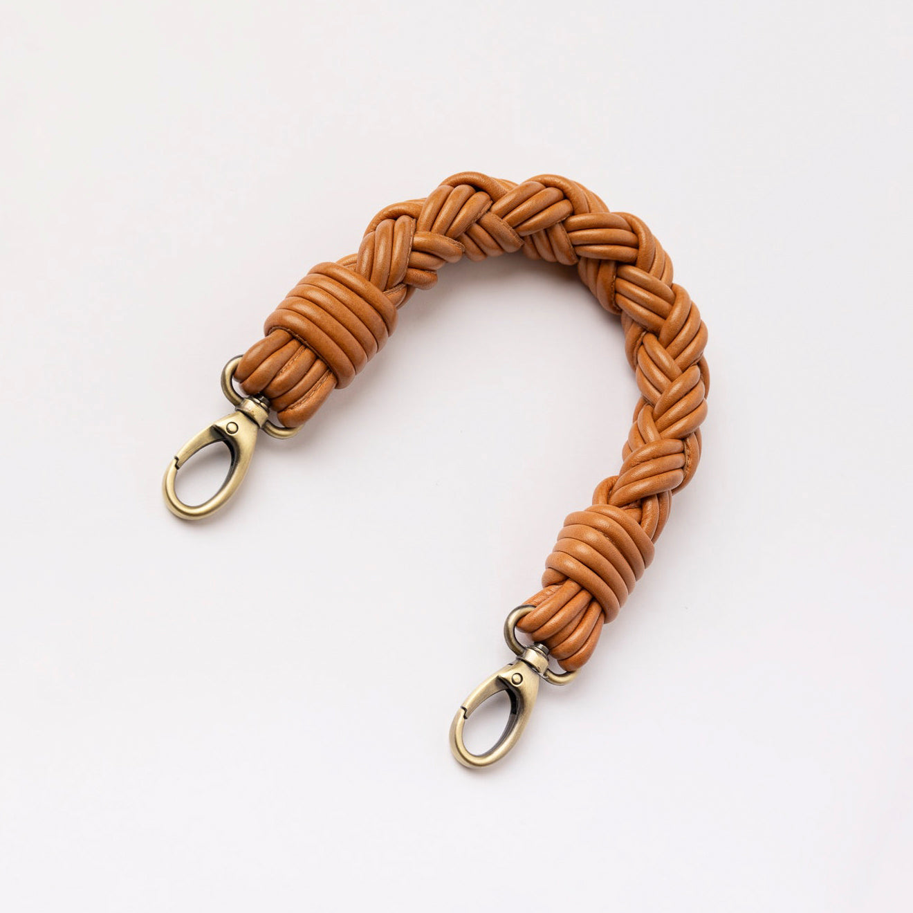 Taschengurt Twisted Leder - Cognac