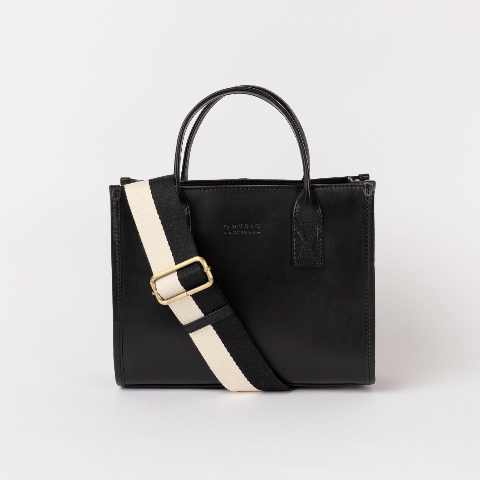 Jackie Midi Tasche - Leder Schwarz
