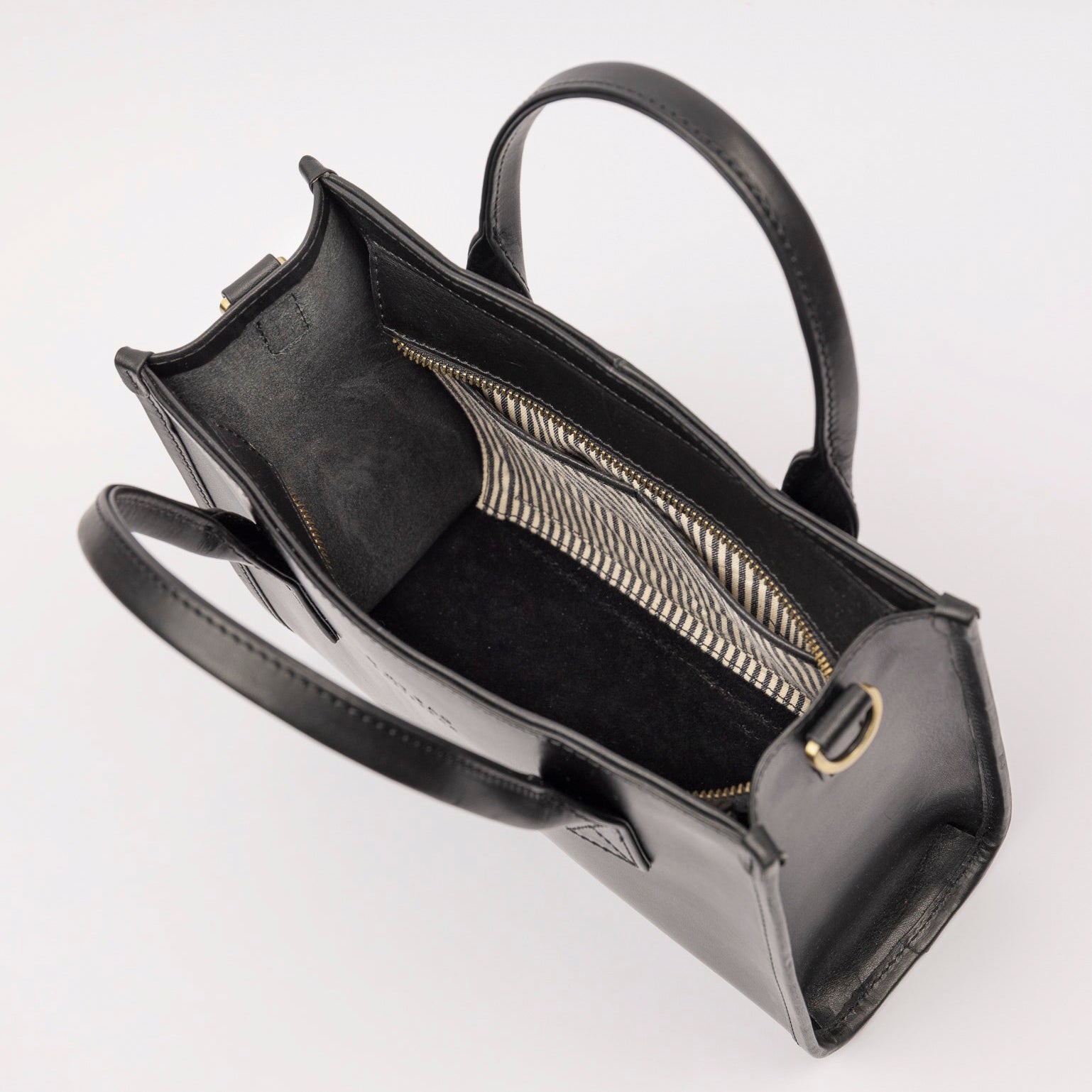 Jackie Midi Tasche - Leder Schwarz