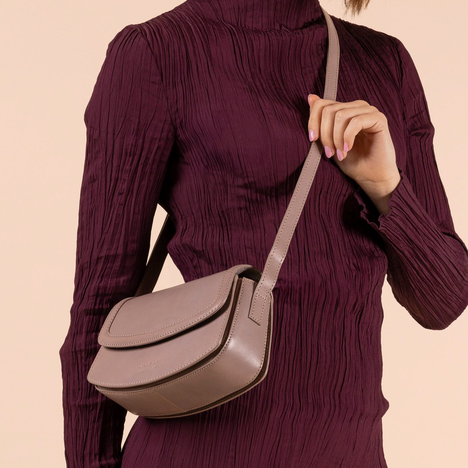 Kendalini Tasche - Leder Pale Mauve