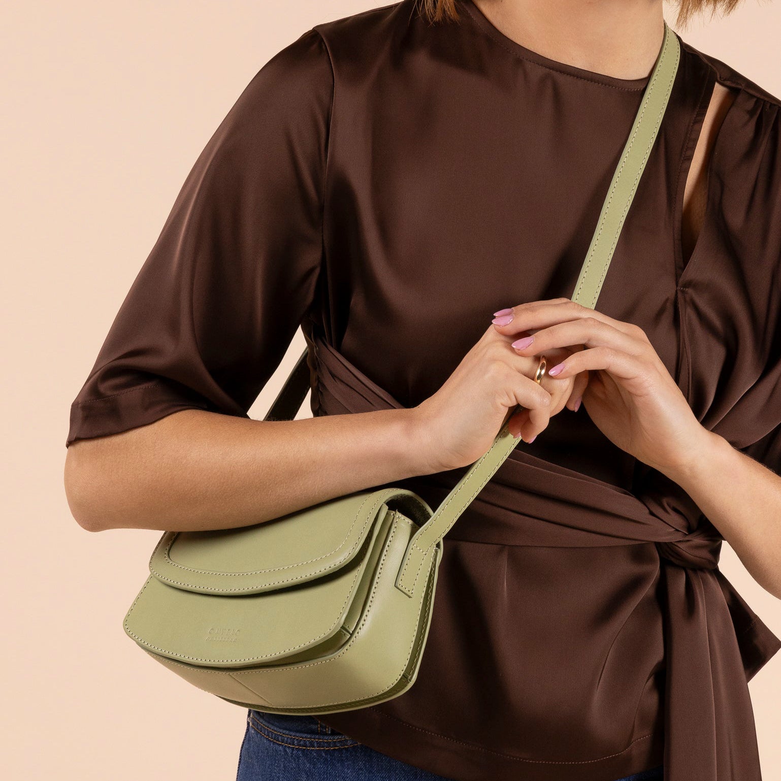 Kendalini Tasche - Leder Tea Green