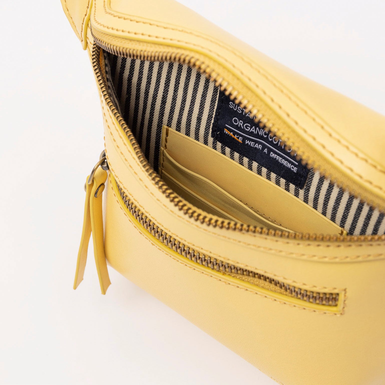Beck's Bauchtasche - Leder Butter Yellow