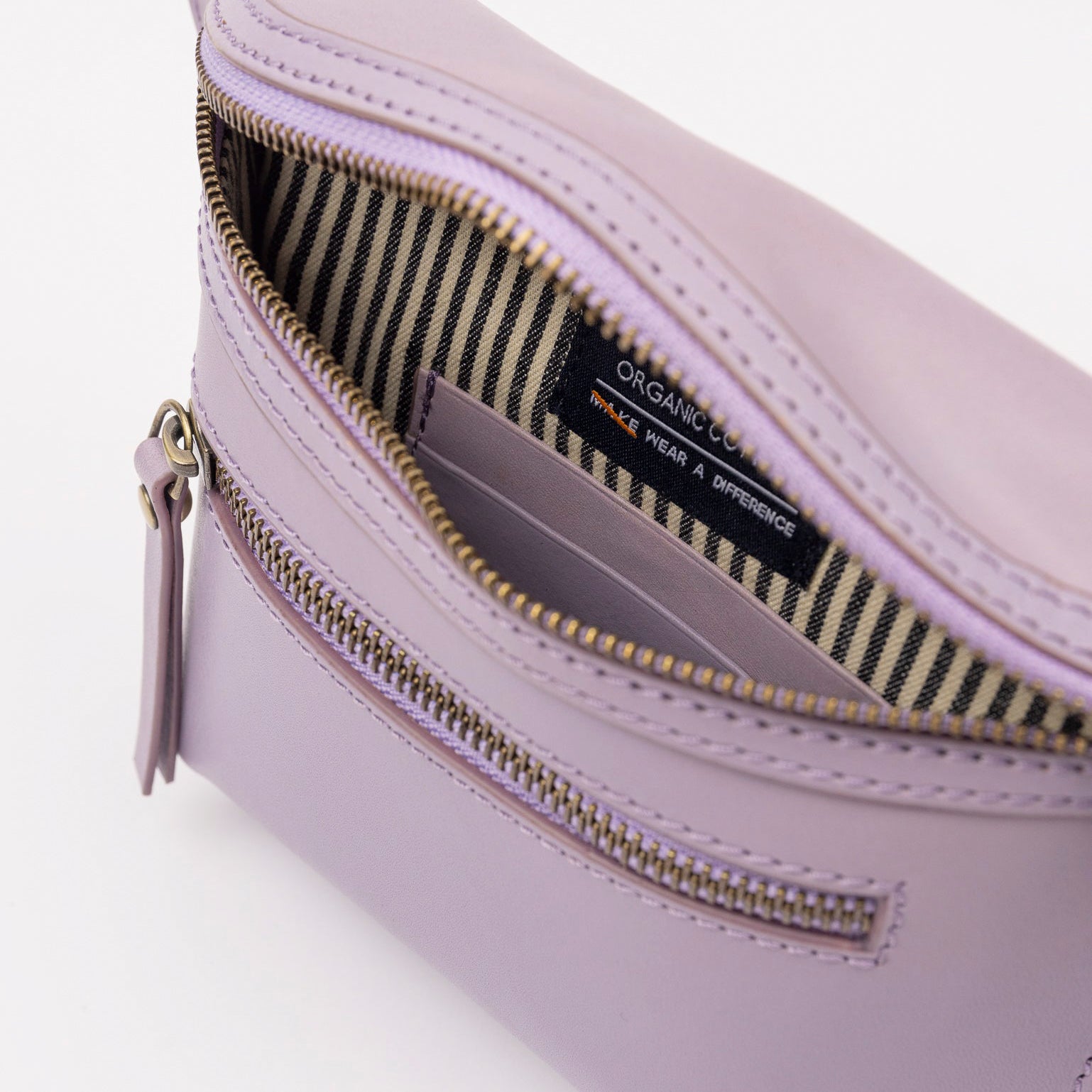 Beck's Bauchtasche - Leder Lavendel