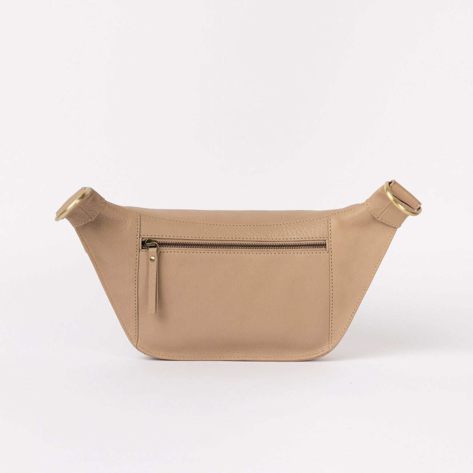 Drew Bauchtasche - Leder Sand mit 2 Straps