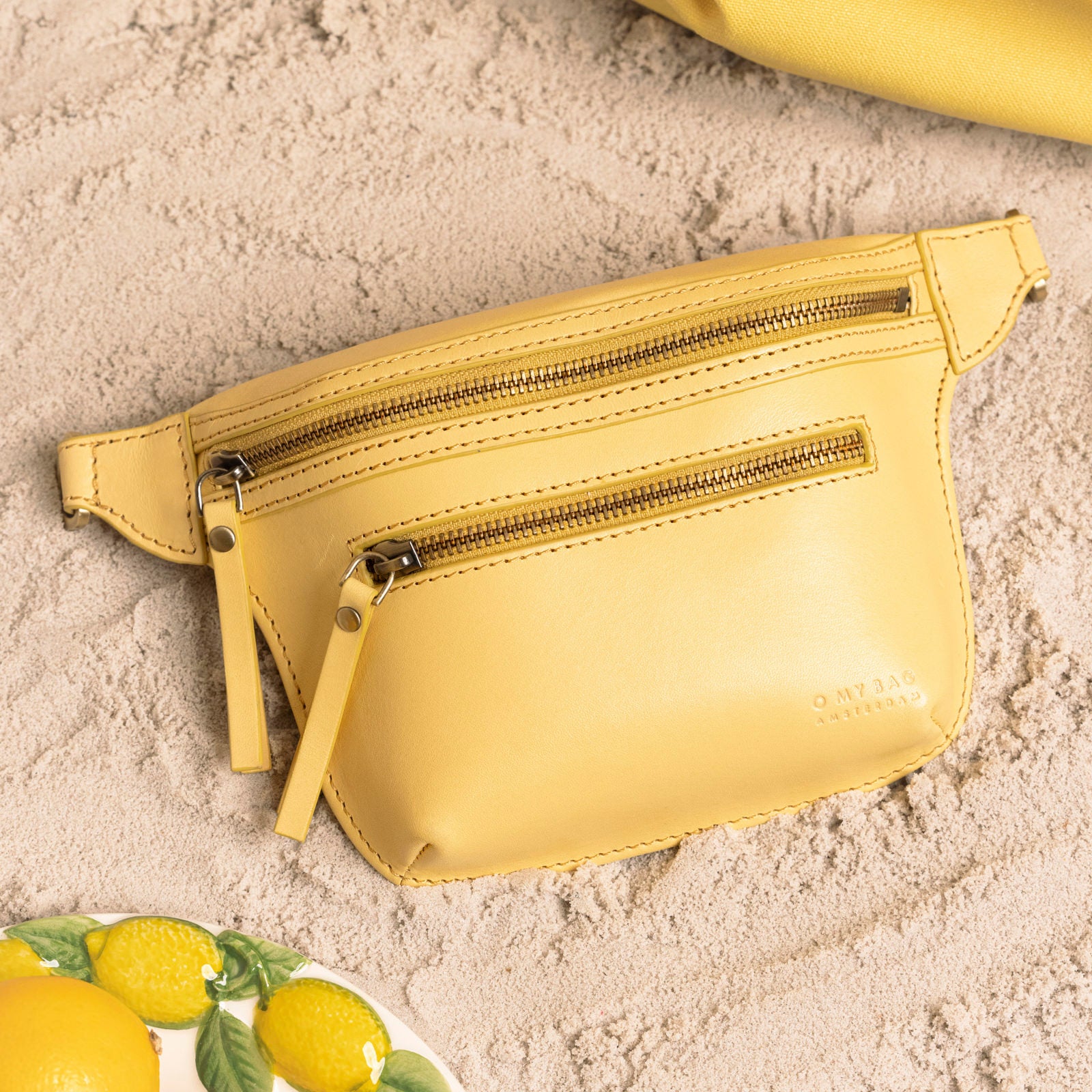 Beck's Bauchtasche - Leder Butter Yellow
