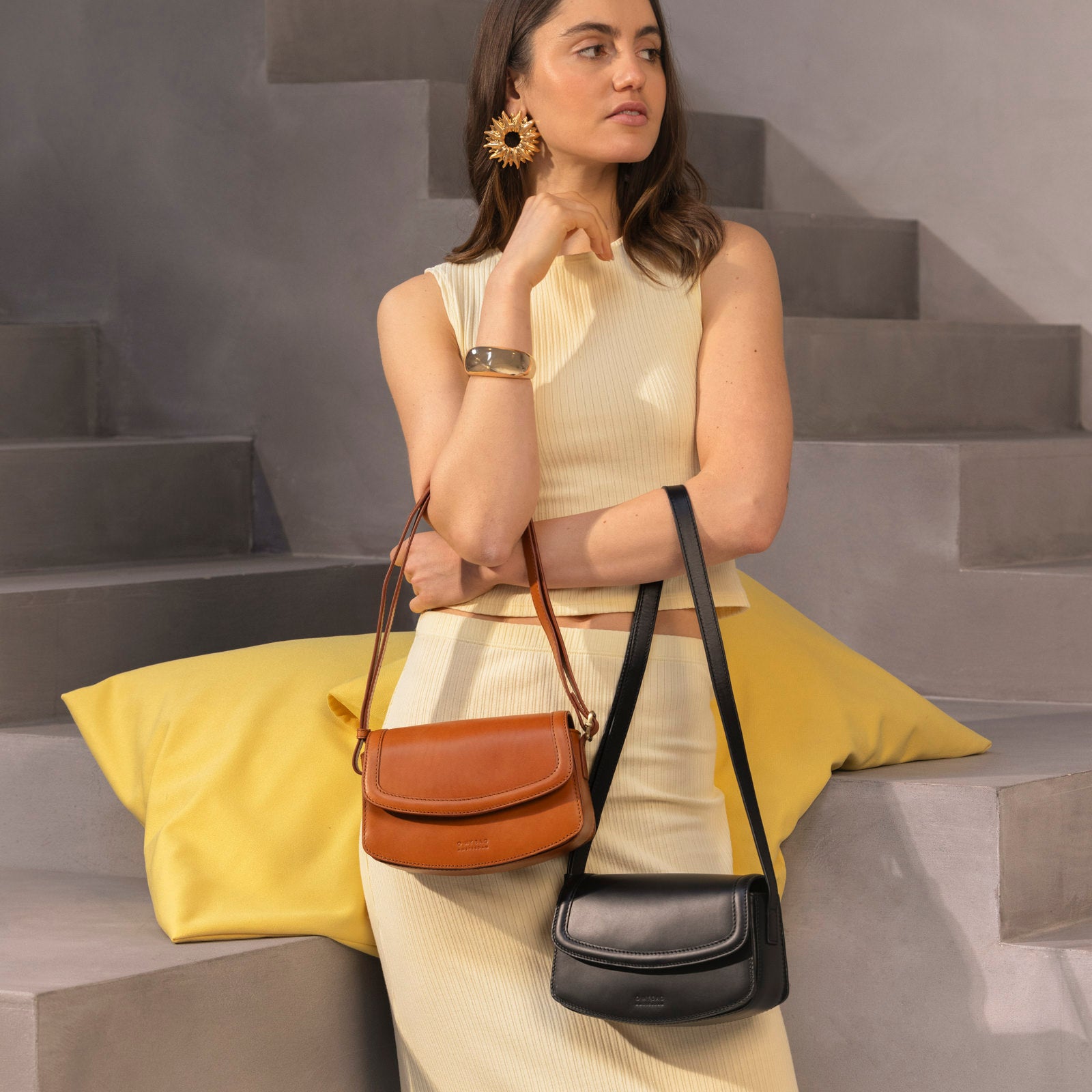 Kendalini Tasche - Leder Cognac