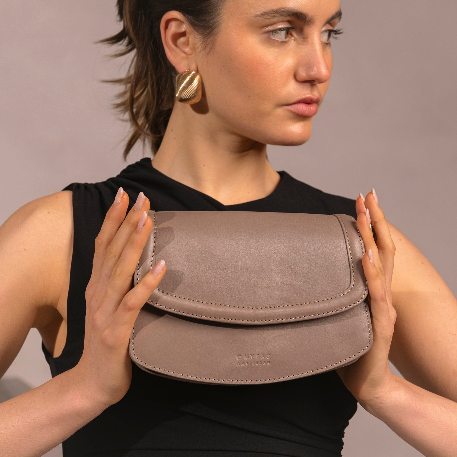 Kendalini Tasche - Leder Pale Mauve