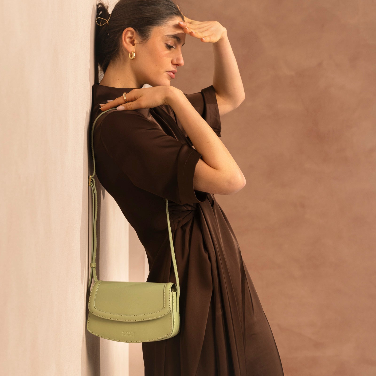 Kendalini Tasche - Leder Tea Green