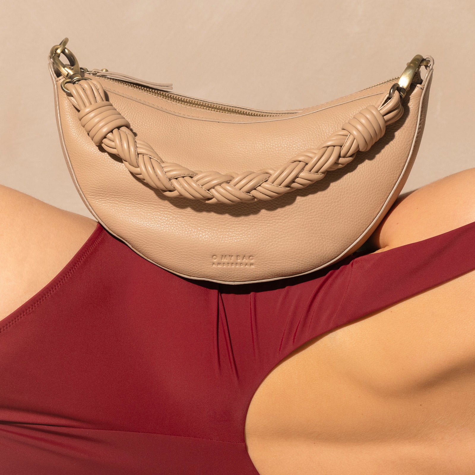 Leo Tasche - Leder Sand mit 2 Straps