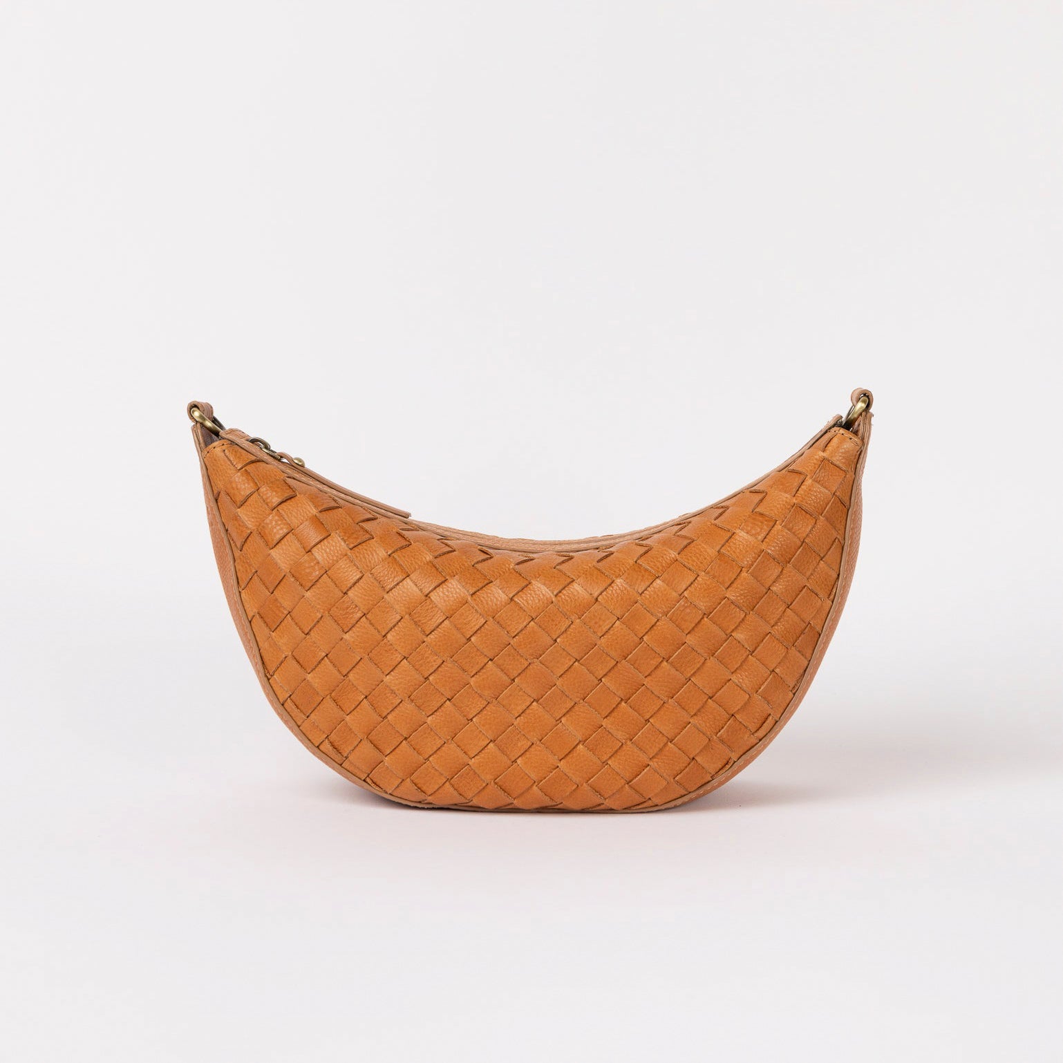 Leo Tasche - Leder Woven Cognac