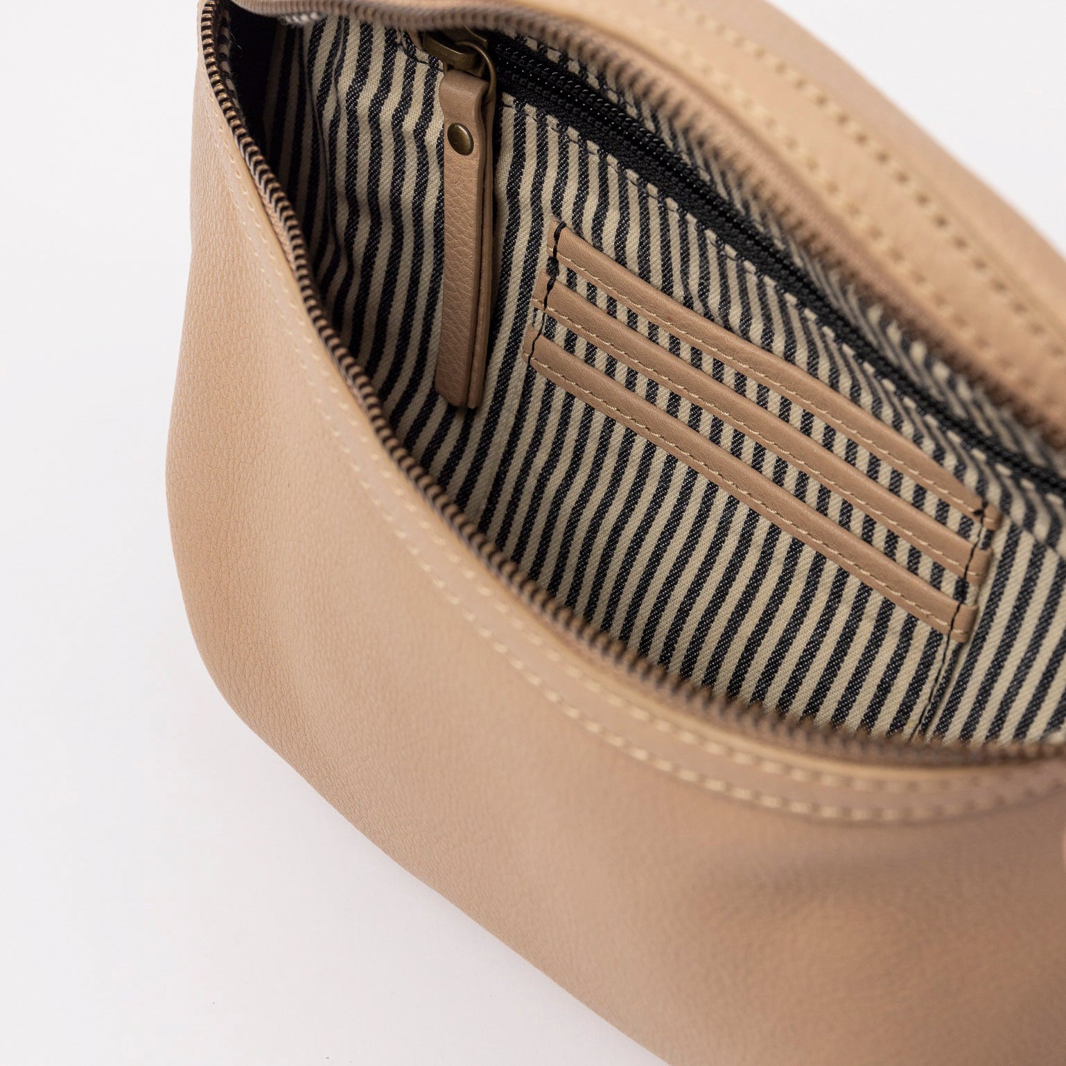 Milo Bauchtasche - Leder Sand